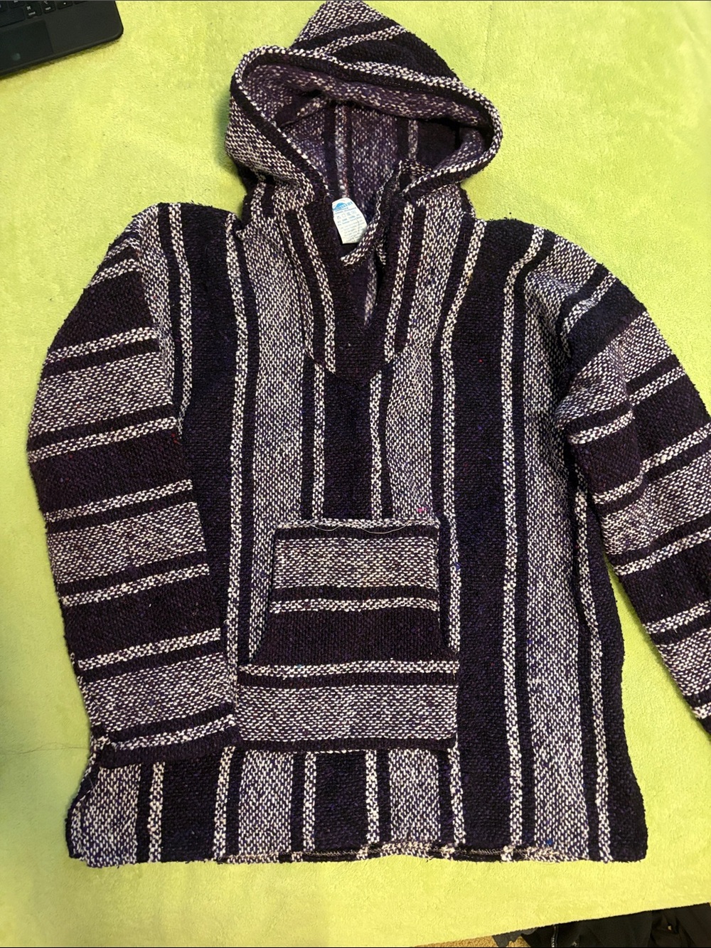 Striped Hooded Baja Sweater